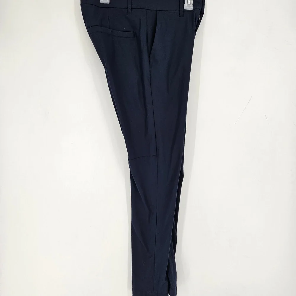 Lululemon Commission Pants Mens 28 Blue Chino Warpstreme Performance‎ Casual
